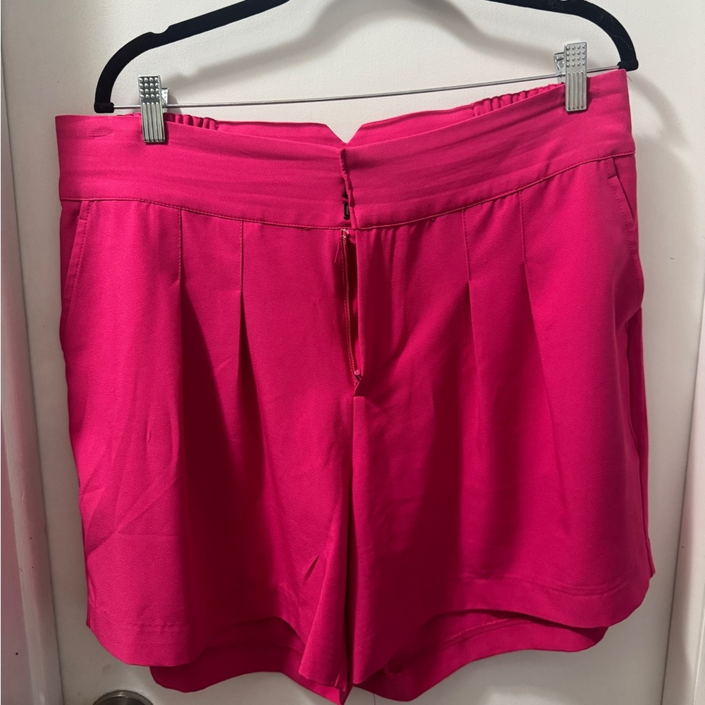 Torrid Pink High Waist Shorts with Tailored Look